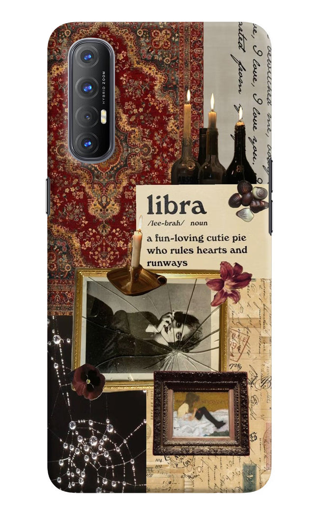 Libra Zodiac Oppo Reno3 Pro Hard Case Back Cover by Casekaro