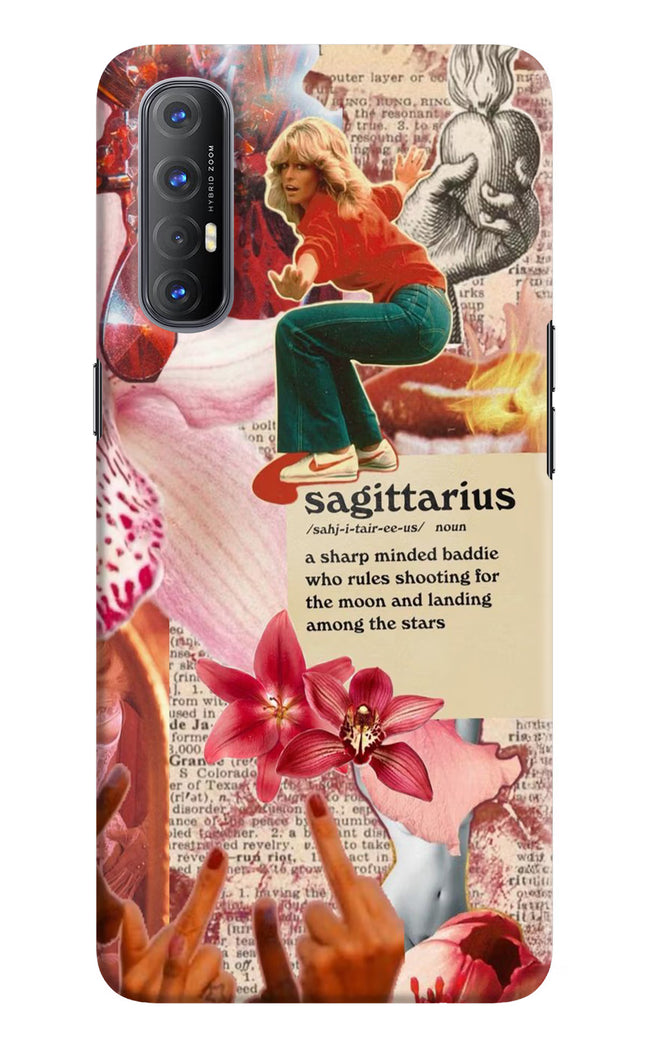 Sagittarius Zodiac Oppo Reno3 Pro Hard Case Back Cover by Casekaro