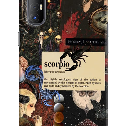 Scorpio Zodiac Oppo Reno3 Pro Hard Case Back Cover by Casekaro