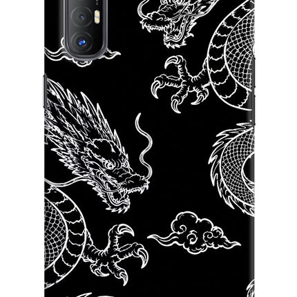 Twin Dragons Oppo Reno3 Pro Hard Case Back Cover by Casekaro