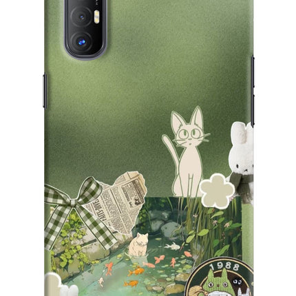 Aesthetic anime Oppo Reno3 Pro Hard Case Back Cover by Casekaro
