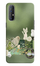 Aesthetic anime Oppo Reno3 Pro Hard Case Back Cover by Casekaro