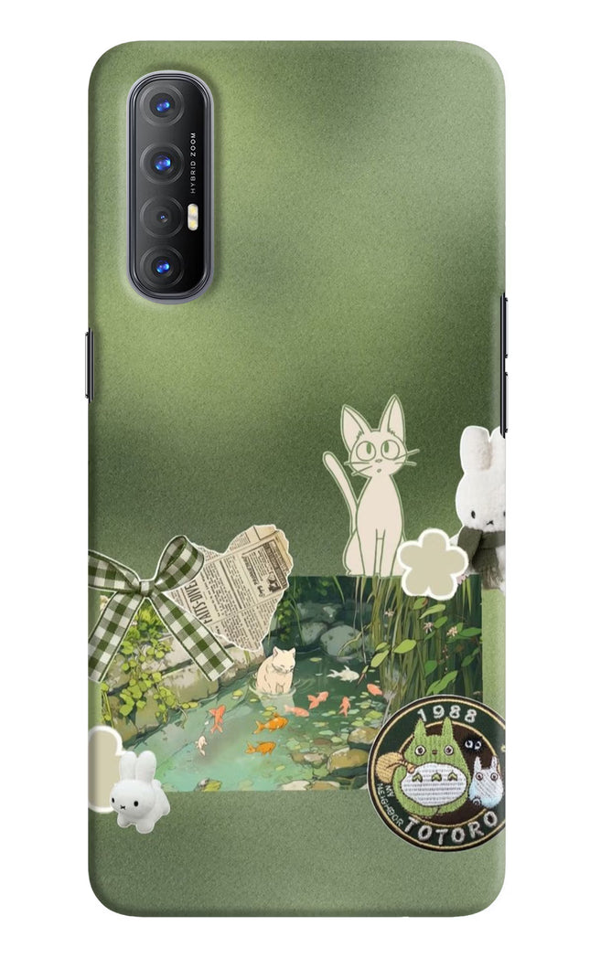 Aesthetic anime Oppo Reno3 Pro Hard Case Back Cover by Casekaro