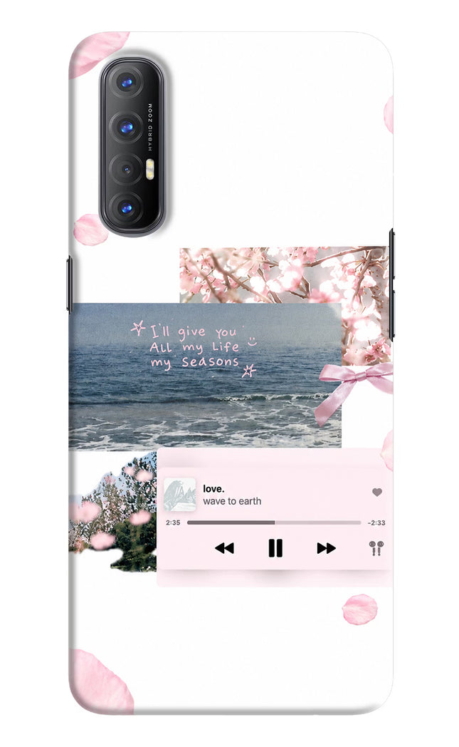 Wave to earth Oppo Reno3 Pro Hard Case Back Cover by Casekaro