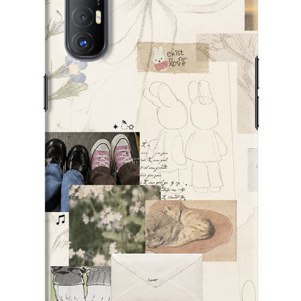 Soft Aesthetic Oppo Reno3 Pro Hard Case Back Cover by Casekaro