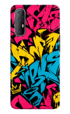 Graffiti Vibe Oppo Reno3 Pro Hard Case Back Cover by Casekaro