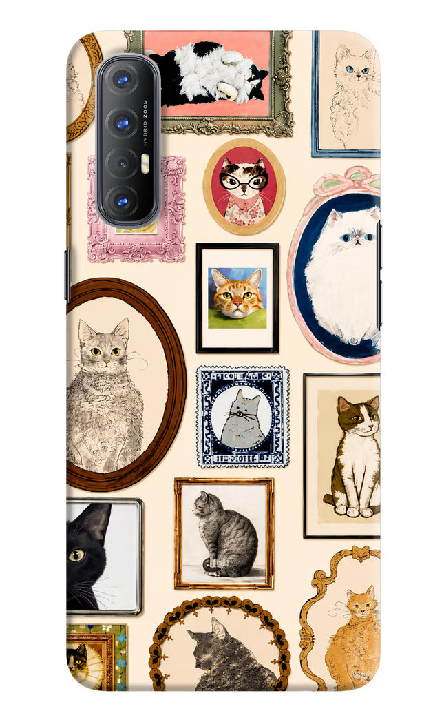Mirror Cats Oppo Reno3 Pro Hard Case Back Cover by Casekaro