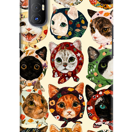 Cool Cat Oppo Reno3 Pro Hard Case Back Cover by Casekaro