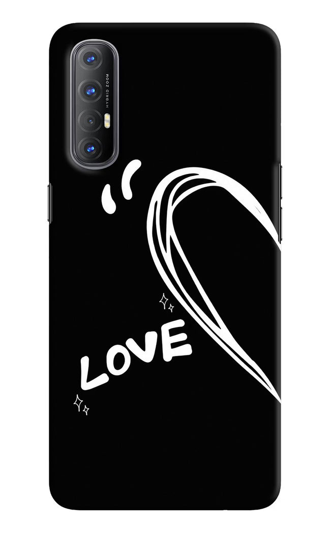 Love Line Oppo Reno3 Pro Hard Case Back Cover by Casekaro