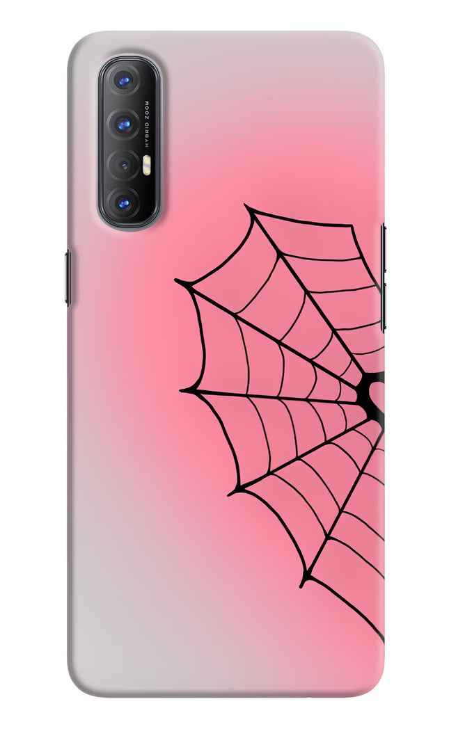 Pink Web Oppo Reno3 Pro Hard Case Back Cover by Casekaro