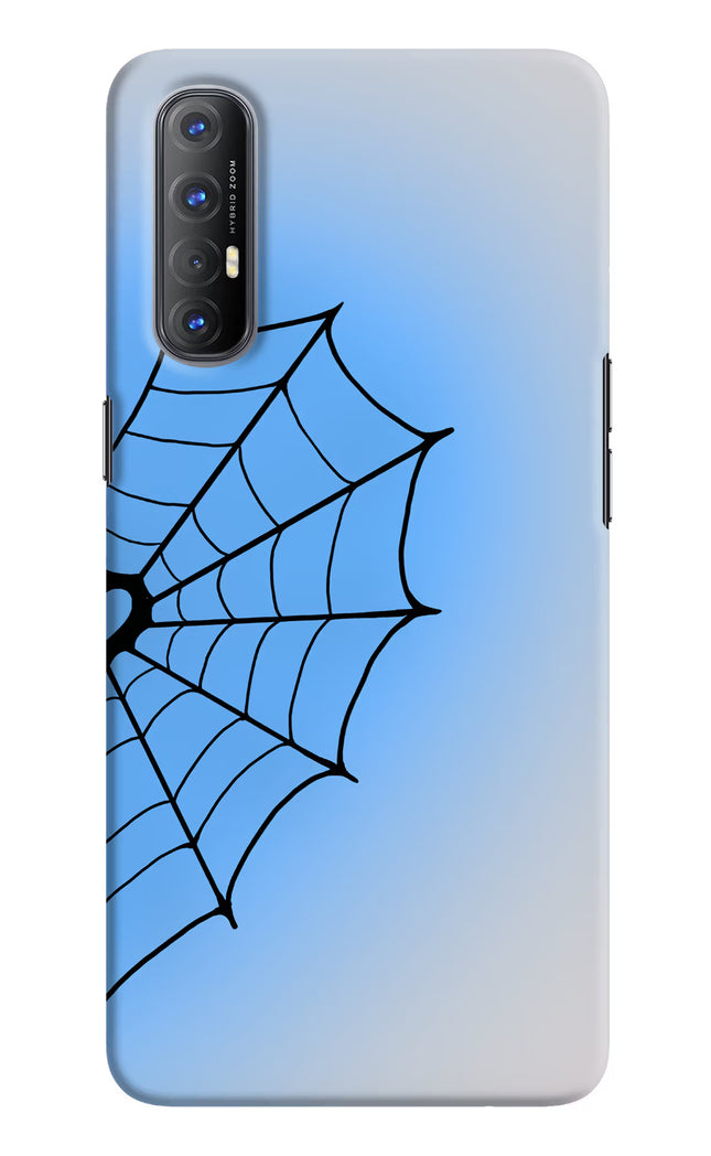 Blue Web Oppo Reno3 Pro Hard Case Back Cover by Casekaro