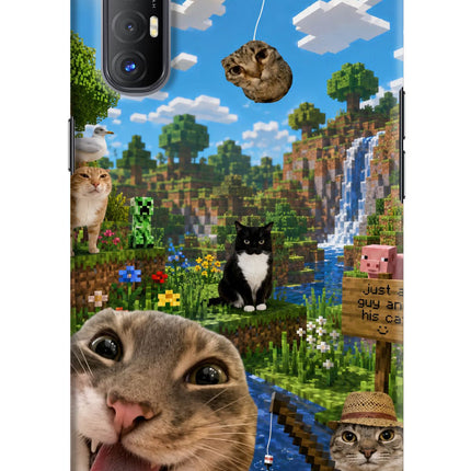 Minecraft Cat Chaos Oppo Reno3 Pro Hard Case Back Cover by Casekaro