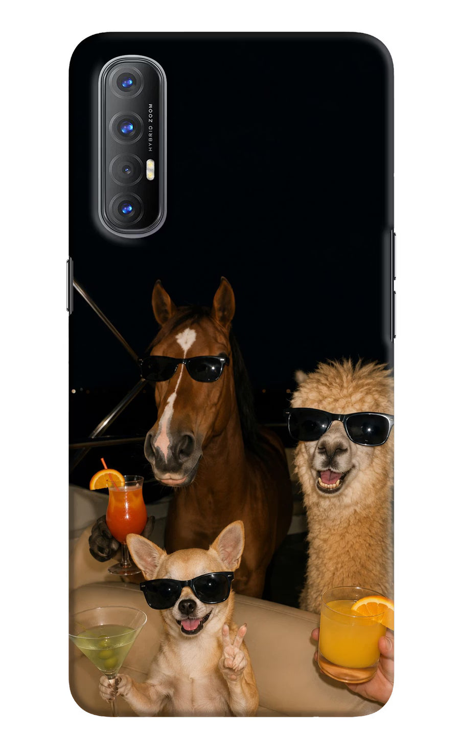 Party Squad Oppo Reno3 Pro Back Cover, Hard case