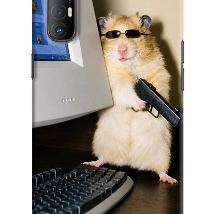 Hacker Hamster Oppo Reno3 Pro Hard Case Back Cover by Casekaro