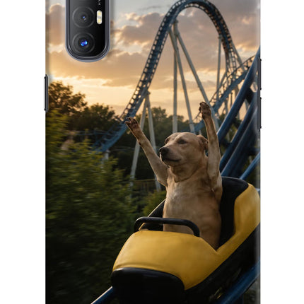 Rollercoaster Dog Oppo Reno3 Pro Hard Case Back Cover by Casekaro