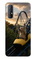 Rollercoaster Dog Oppo Reno3 Pro Hard Case Back Cover by Casekaro