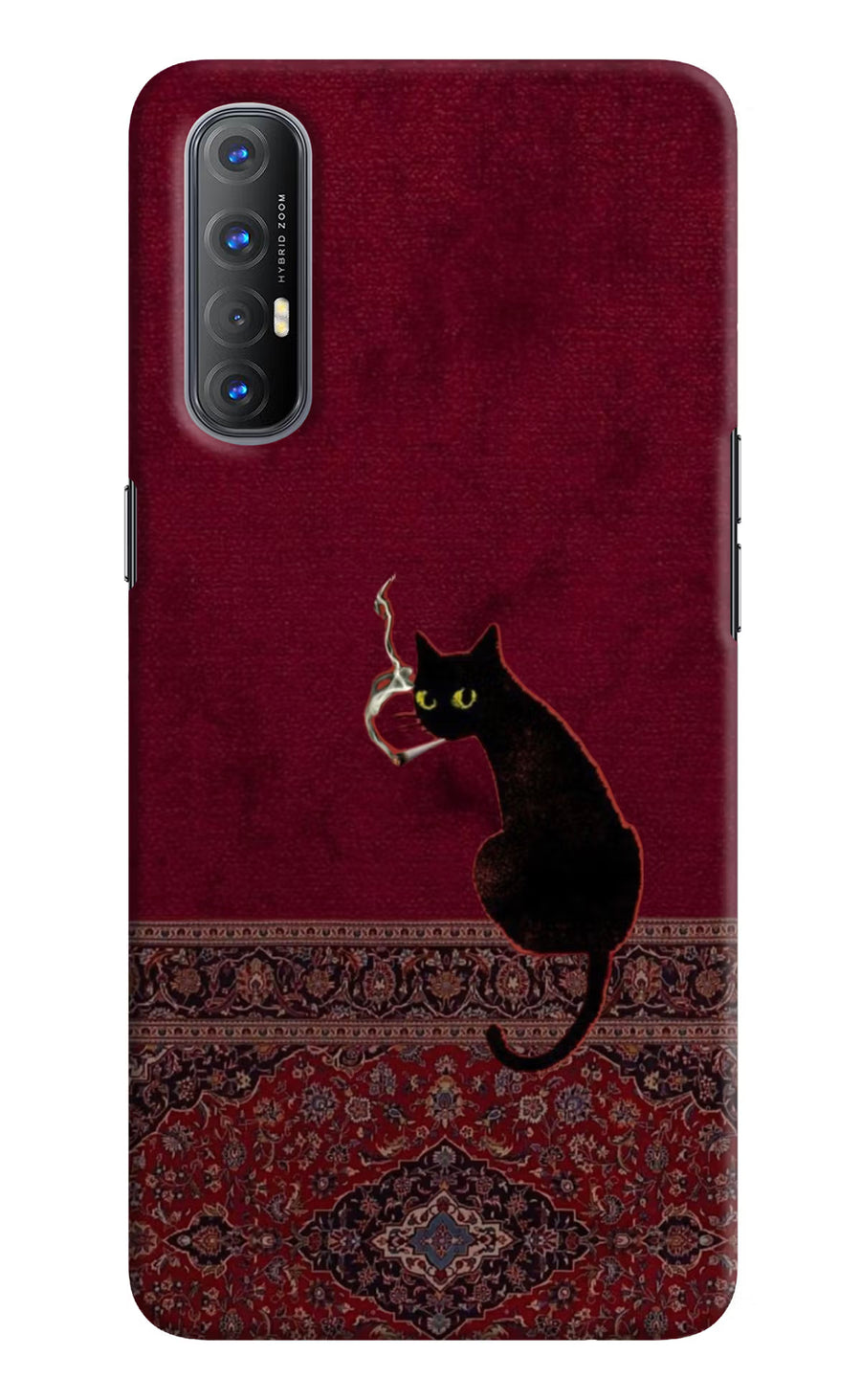 Midnight Cat Oppo Reno3 Pro Back Cover, Hard case