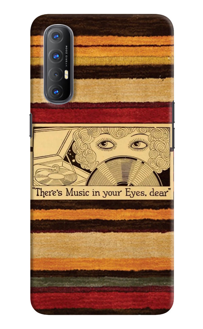 Vinyl Stripes Oppo Reno3 Pro Hard Case Back Cover by Casekaro