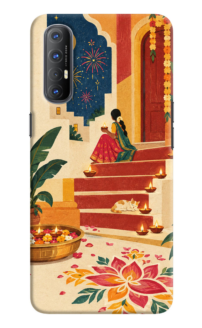 Diwali Rangoli Oppo Reno3 Pro Back Cover