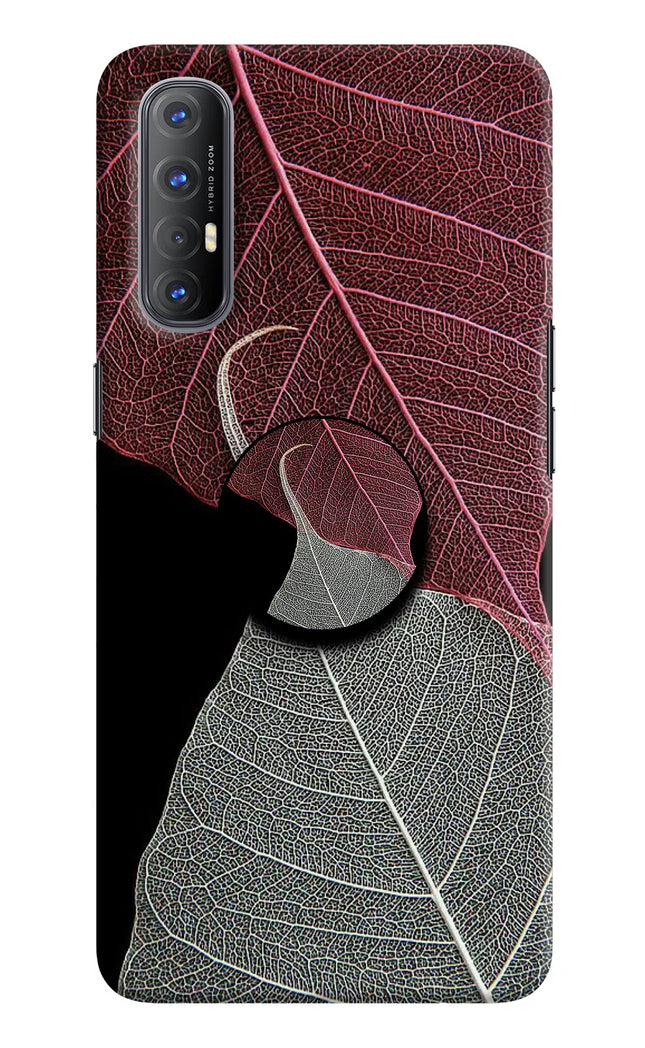 Leaf Pattern Oppo Reno3 Pro Pop Case by Casekaro