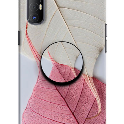 White Pink Leaf Oppo Reno3 Pro Pop Case by Casekaro