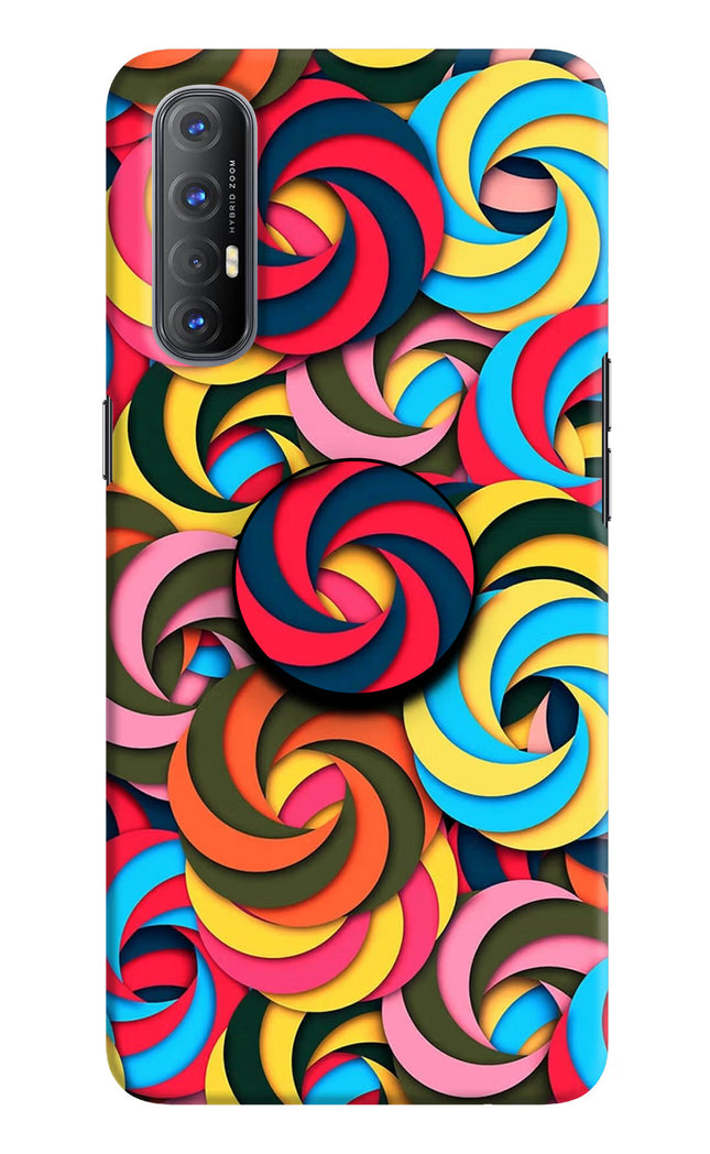 Spiral Pattern Oppo Reno3 Pro Pop Case by Casekaro