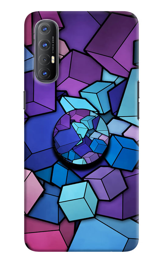 Cubic Abstract Oppo Reno3 Pro Pop Case by Casekaro