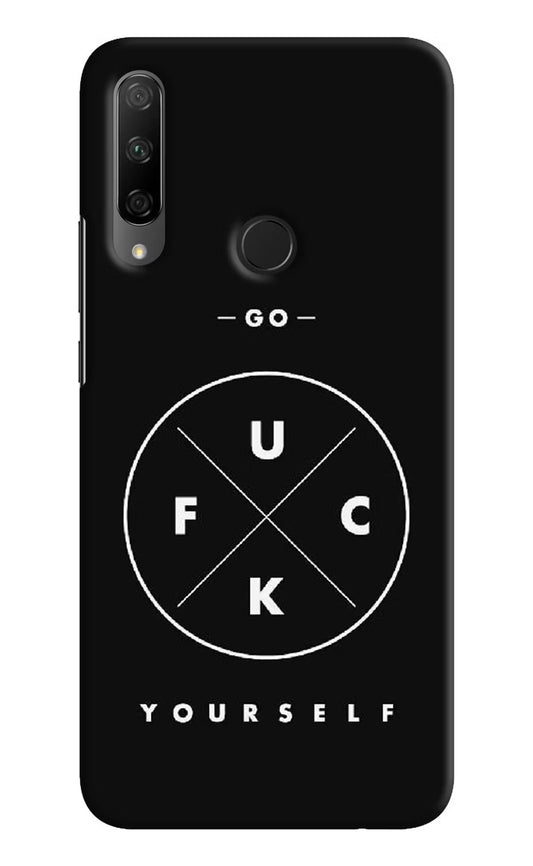 Go Fuck Yourself Honor 9X Hard Case Back Cover by Casekaro