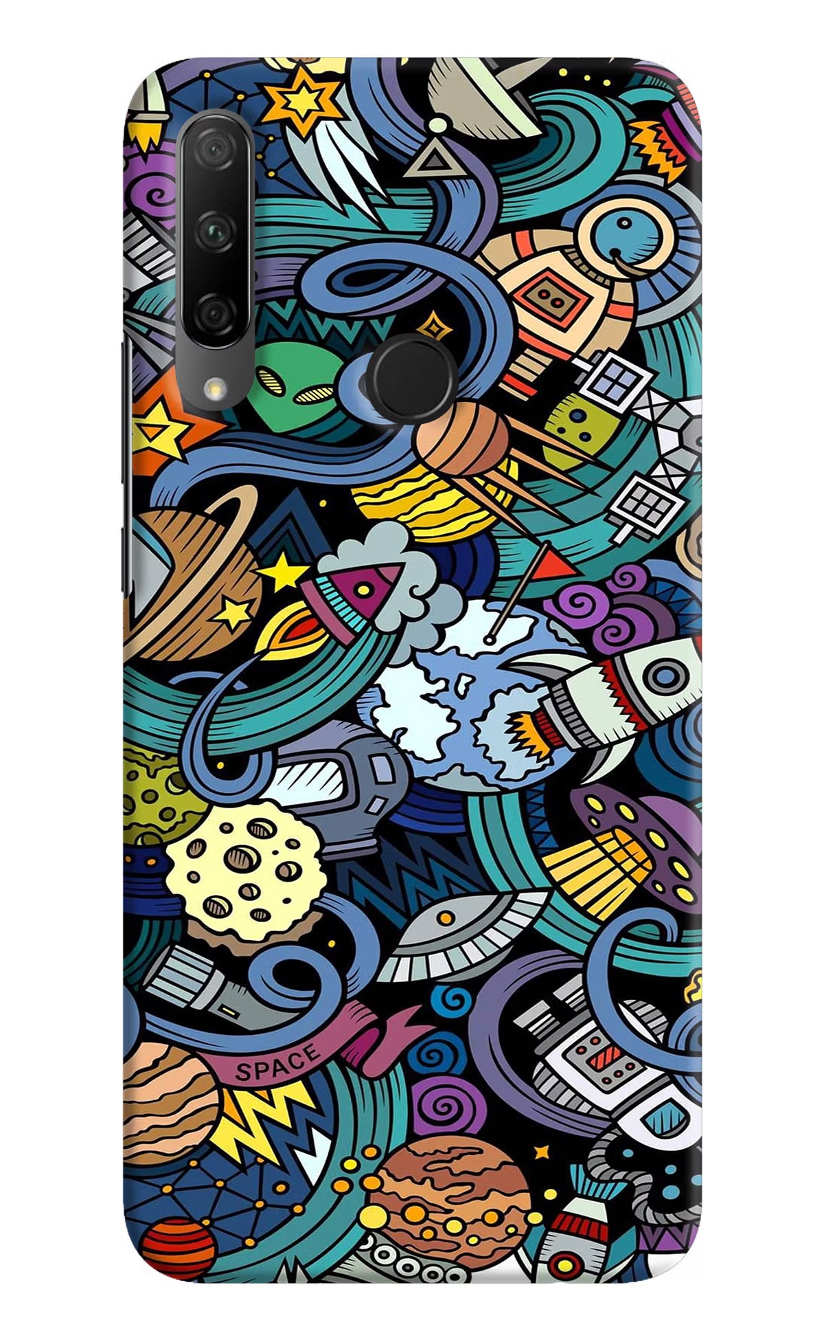 Space Abstract Honor 9X Hard Case Back Cover by Casekaro