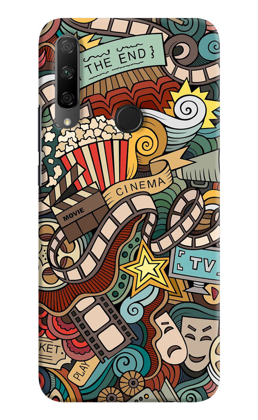 Cinema Abstract Honor 9X Hard Case Back Cover by Casekaro