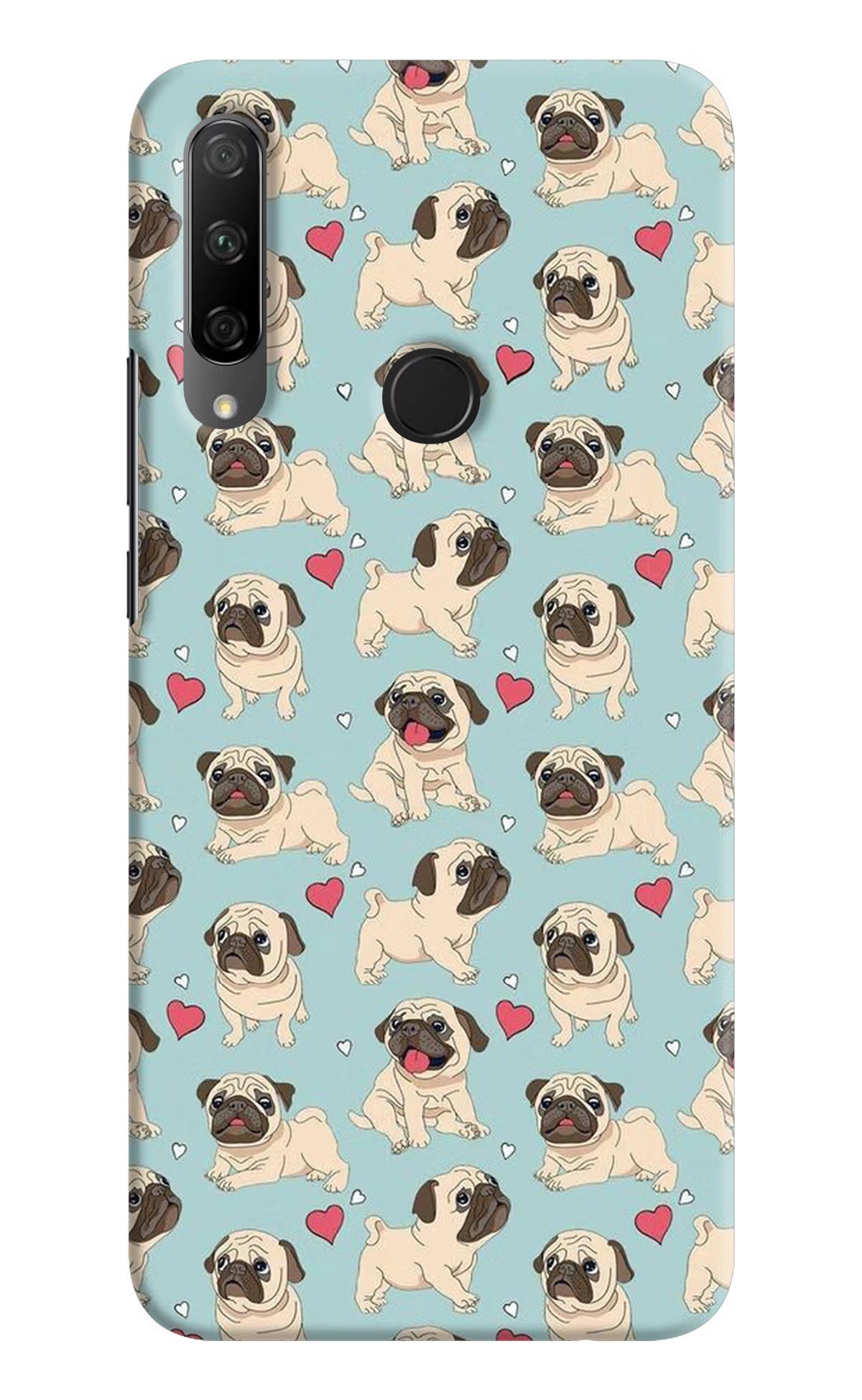 Pug Dog Honor 9X Hard Case Back Cover by Casekaro