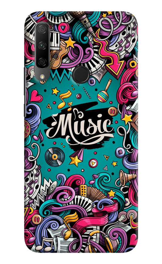 Music Graffiti Honor 9X Hard Case Back Cover by Casekaro