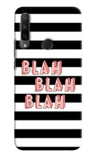 Blah Blah Blah Honor 9X Hard Case Back Cover by Casekaro