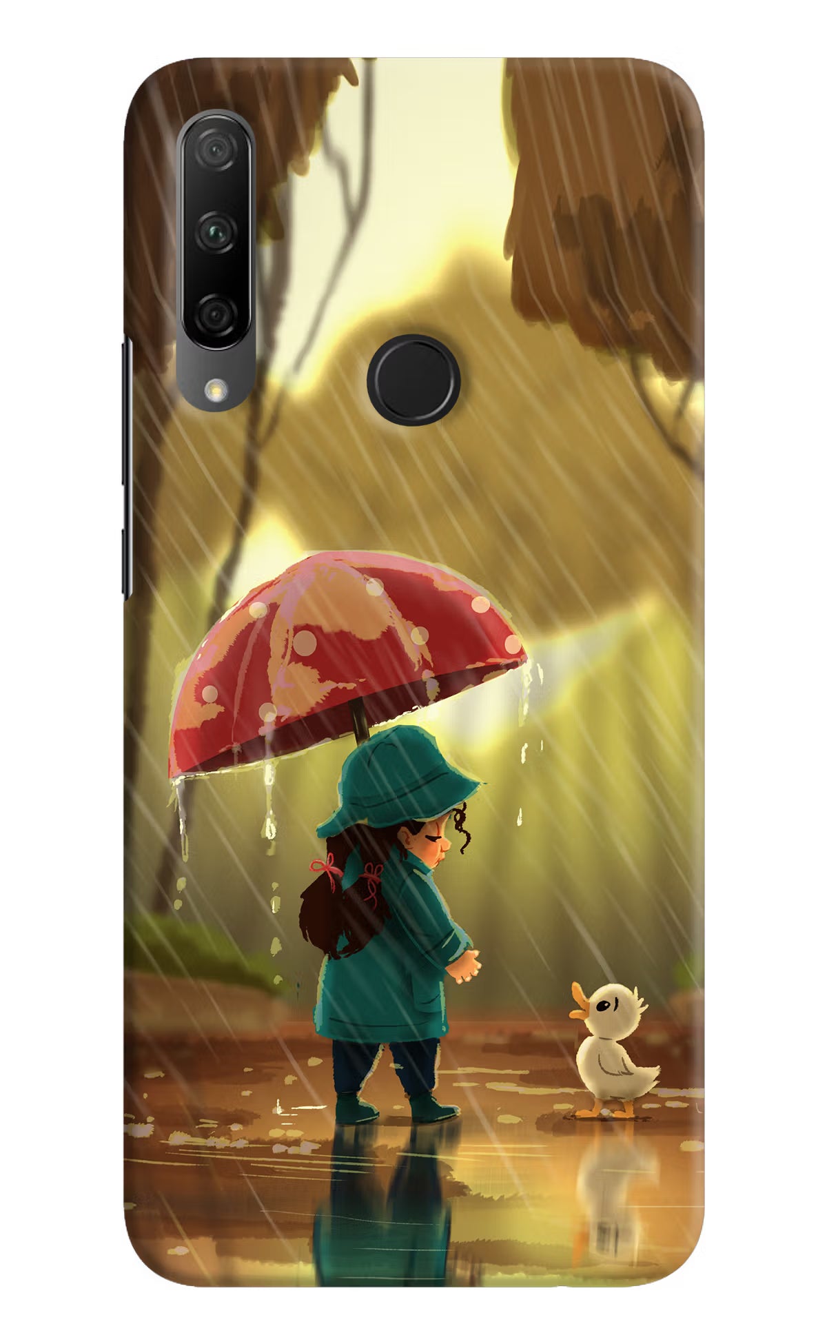 Rainy Day Honor 9X Hard Case Back Cover by Casekaro