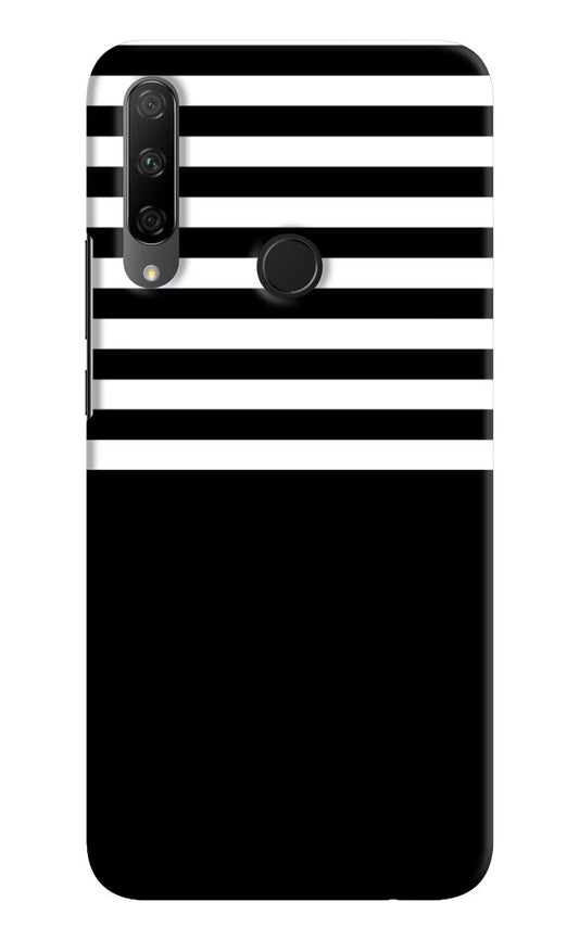 Black and White Print Honor 9X Hard Case Back Cover by Casekaro