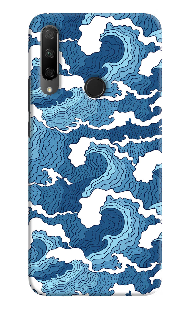 Blue Waves Honor 9X Hard Case Back Cover by Casekaro