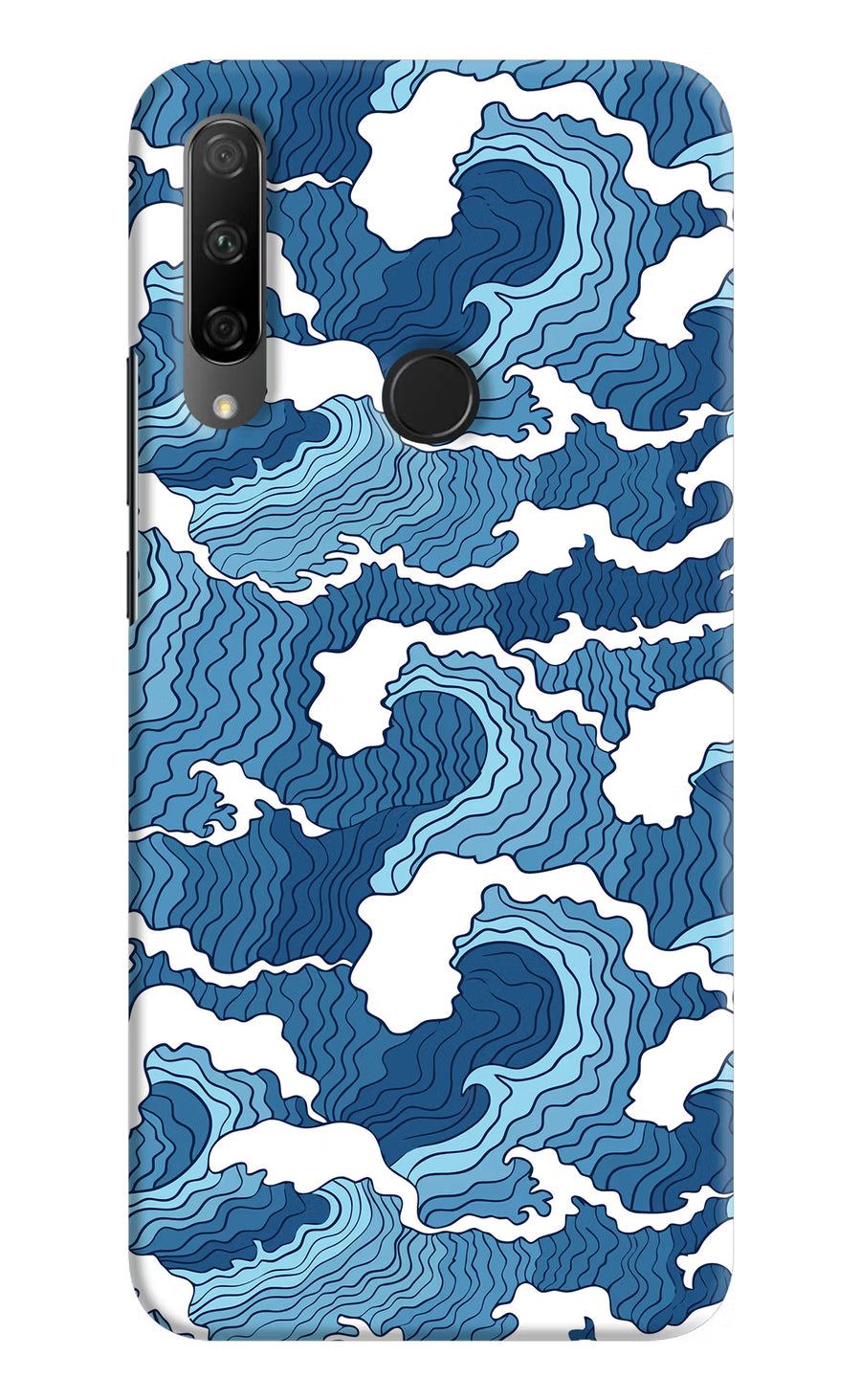 Blue Waves Honor 9X Back Cover, Hard case