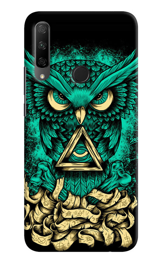 Green Owl Honor 9X Hard Case Back Cover by Casekaro