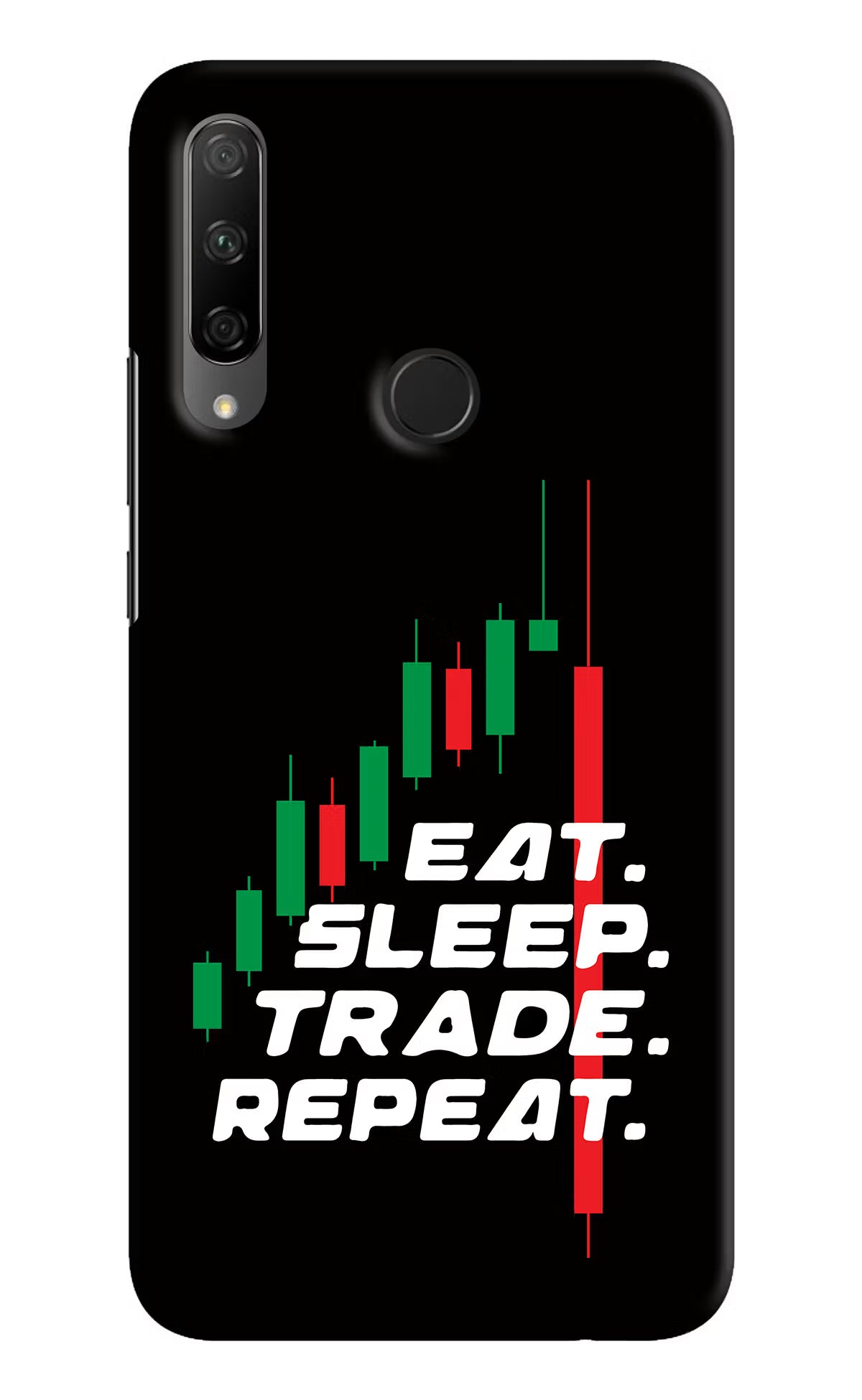 Eat Sleep Trade Repeat Honor 9X Hard Case Back Cover by Casekaro