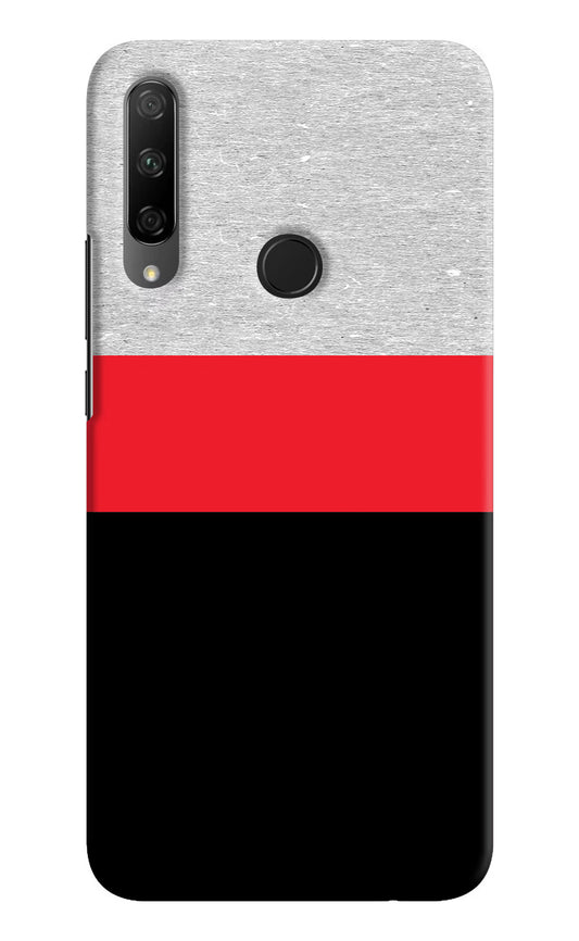 Tri Color Pattern Honor 9X Hard Case Back Cover by Casekaro