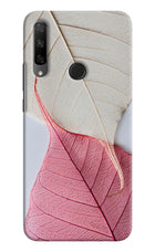 White Pink Leaf Honor 9X Hard Case Back Cover by Casekaro