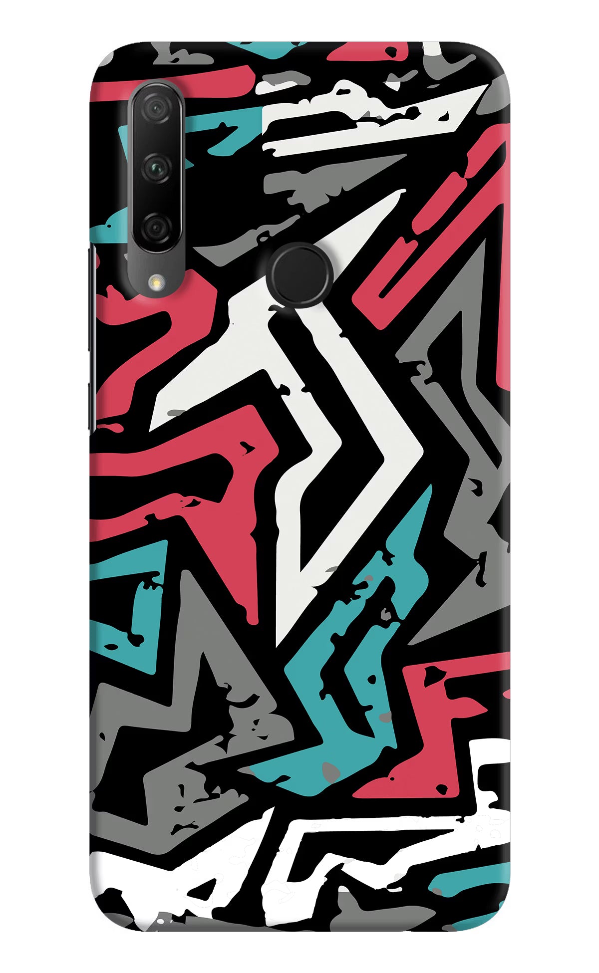 Geometric Graffiti Honor 9X Hard Case Back Cover by Casekaro