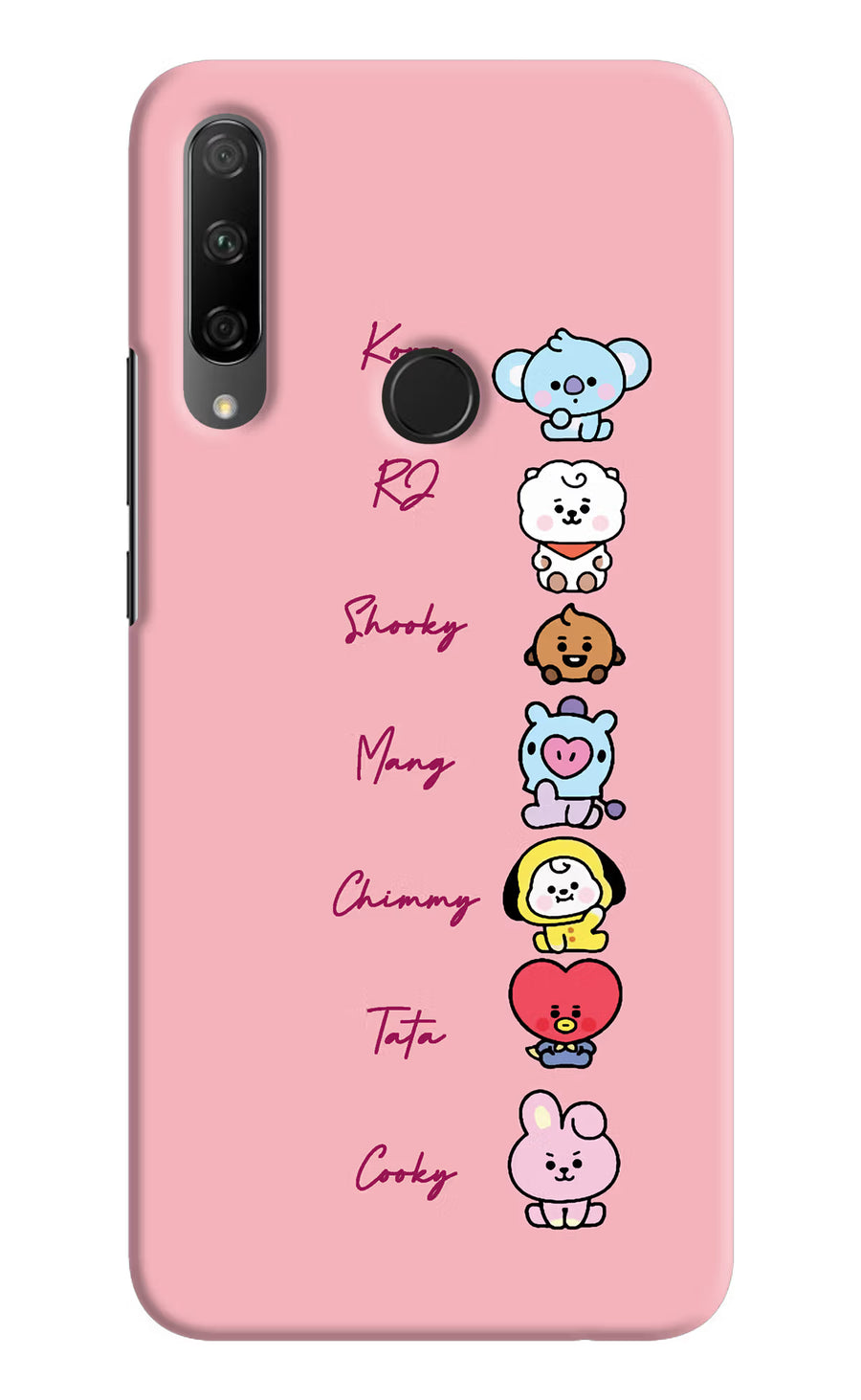 BTS names Honor 9X Back Cover, Hard case