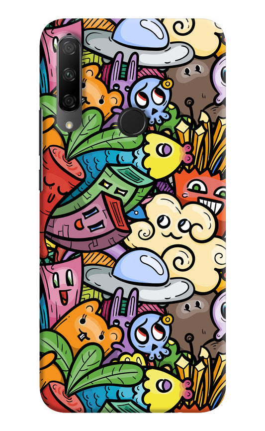 Veggie Doodle Honor 9X Hard Case Back Cover by Casekaro
