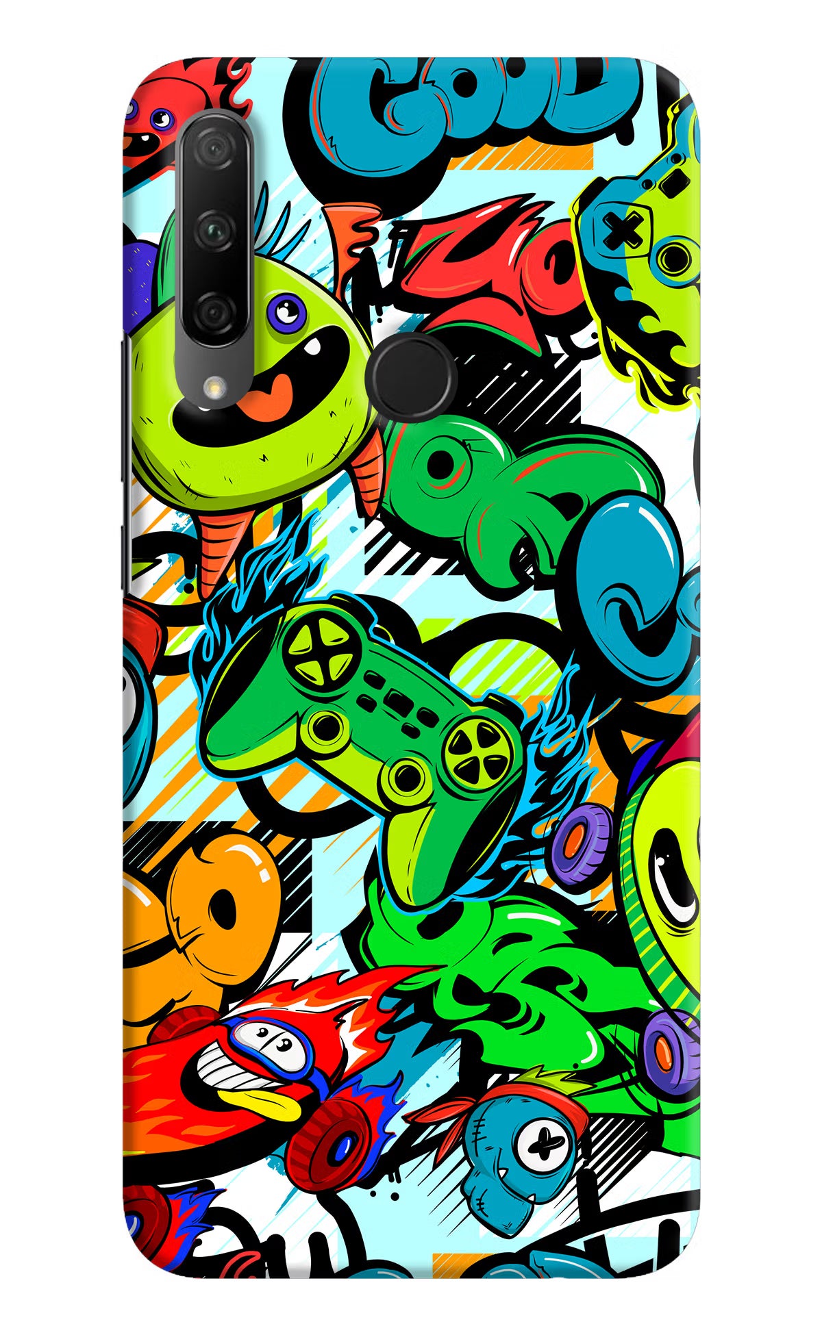 Game Doodle Honor 9X Hard Case Back Cover by Casekaro