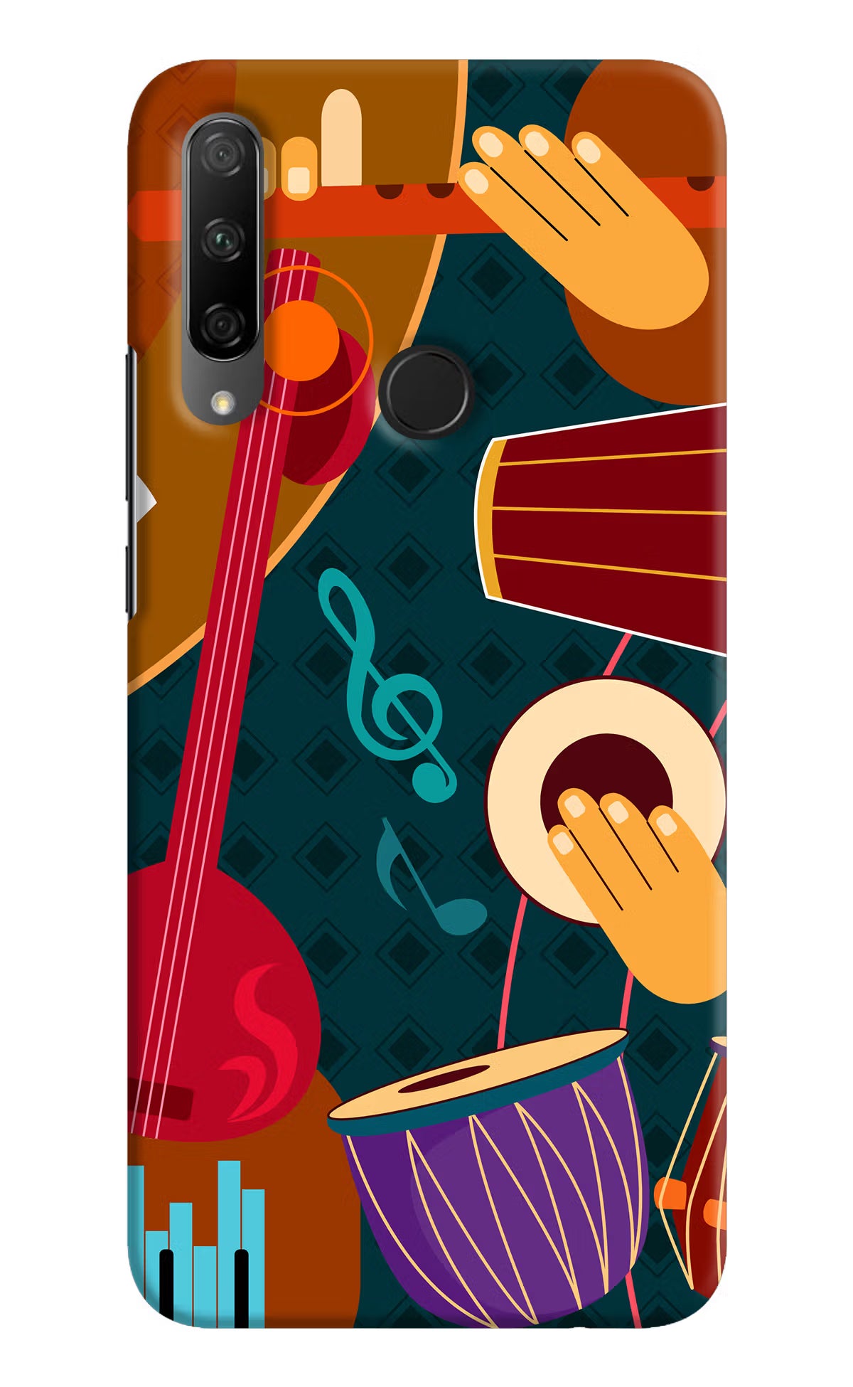 Music Instrument Honor 9X Hard Case Back Cover by Casekaro