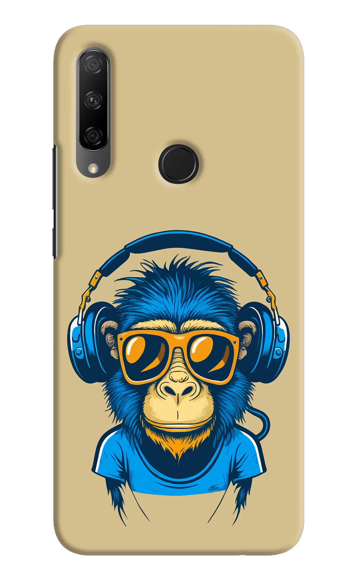 Monkey Headphone Honor 9X Hard Case Back Cover by Casekaro