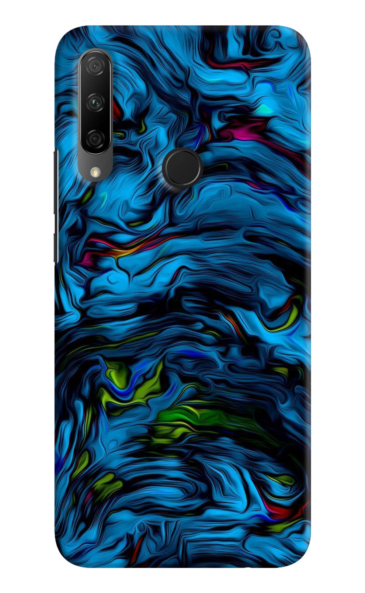 Dark Blue Abstract Honor 9X Back Cover