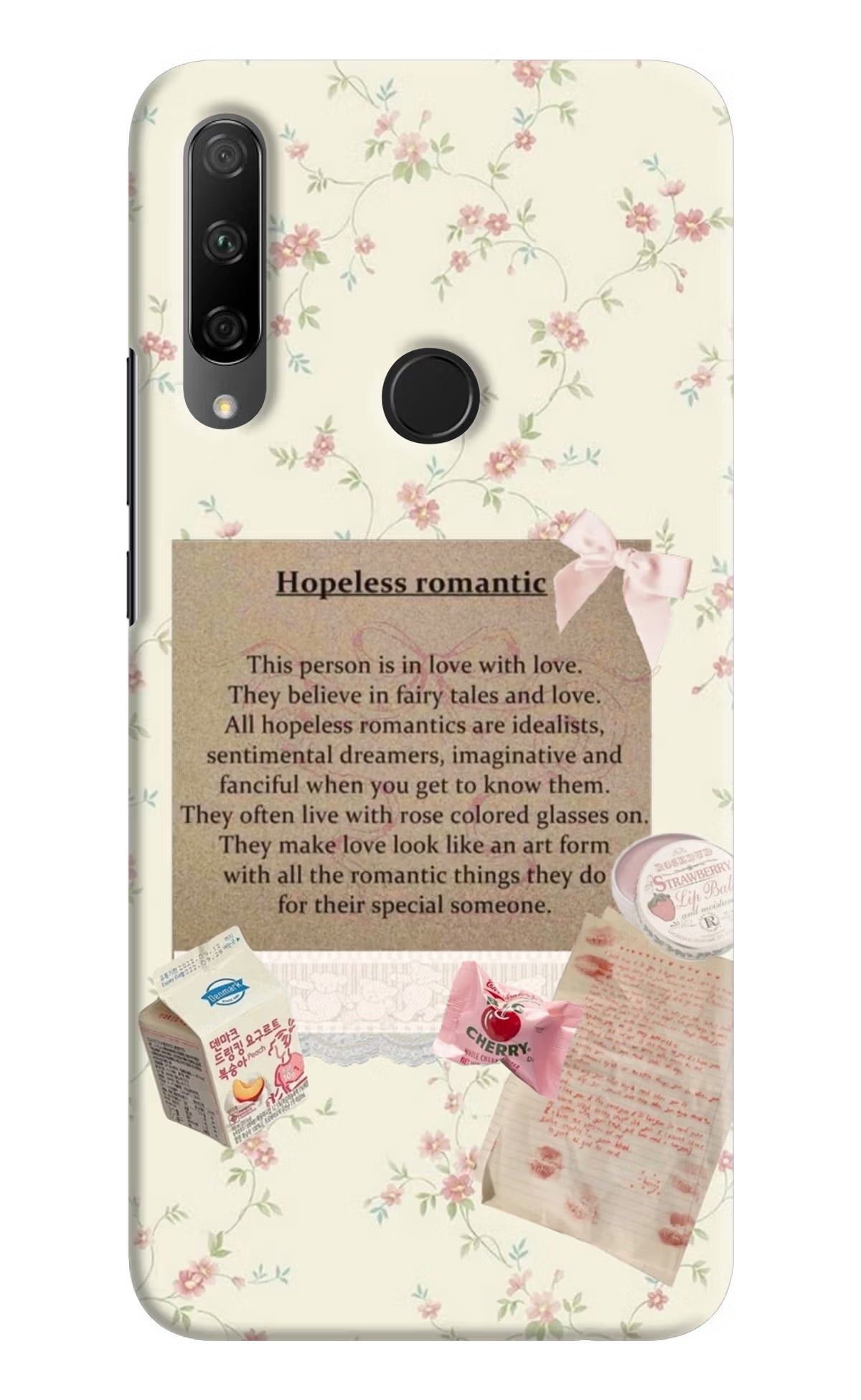 Hopeless Romantic Honor 9X Hard Case Back Cover by Casekaro