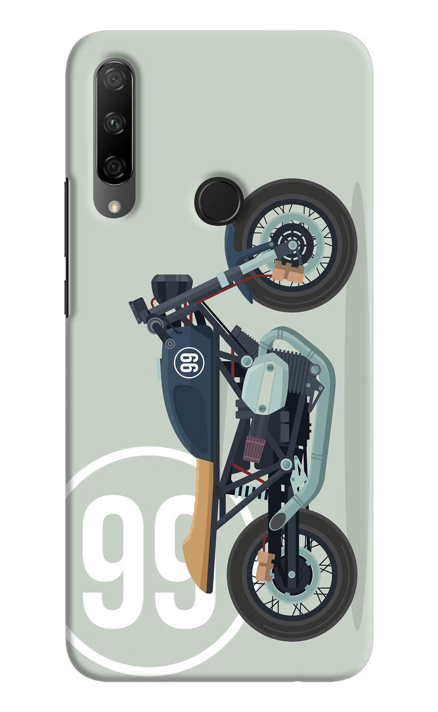 Classic Cafe Racer 99 Honor 9X Back Cover, Hard case